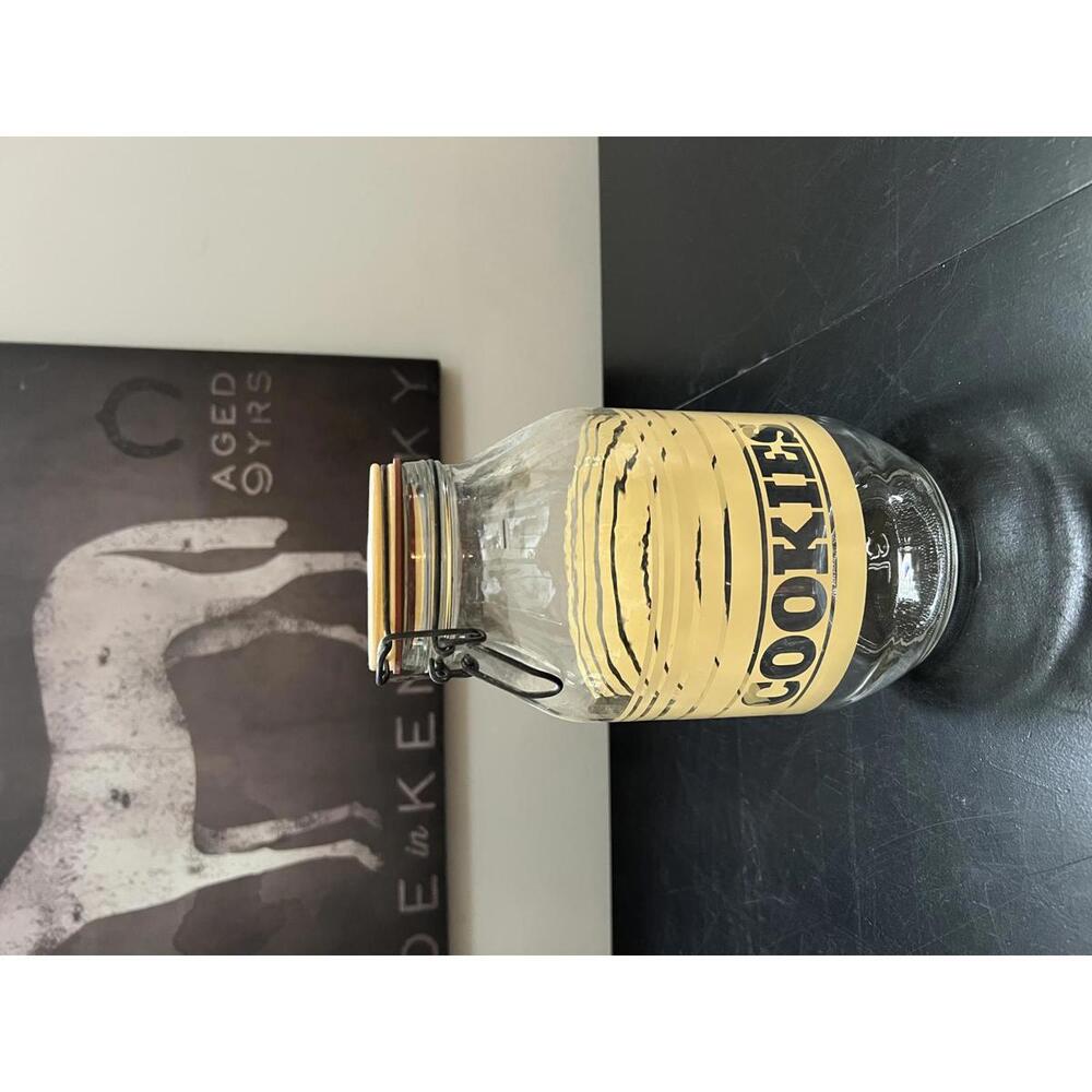 Vintage 60s Retro-Style Glass Cookie‎ Jar